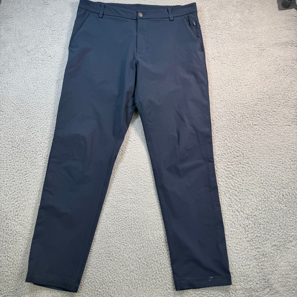 Lululemon Commission Pant Classic Fit 34x30 Obsidian Navy Warpstreme Golf Mens